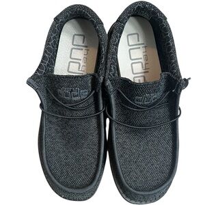 Hey Dude Wally Sox Micro Total Black Men’s Size 9